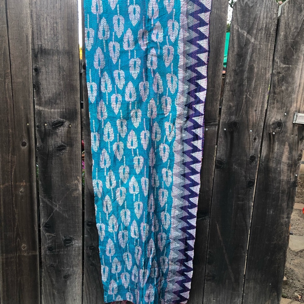 Reversible Kantha scarf by Ritual. Handmade